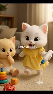 7.3K views · 960 reactions | Sister Taking Care of Her Brother in a Tough Situation #ai #aicat #aianimation #animation #catanimation #catvideos #catlover #catstory #reelsviral | GenZ Stories | Facebook