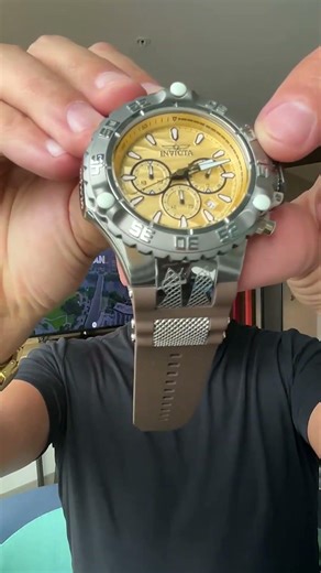 Invicta Men's 55mm Subaqua Poseidon Quartz Chronograph Silicone Strap Watch