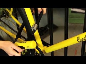 How to lock your bicycle with a Kryptonite U-lock