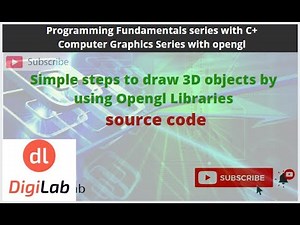 How to create 3D objects or shapes by using Opengl libraries | Code Example