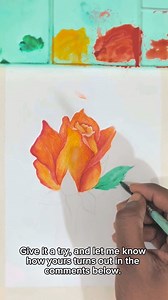 5.2K views · 80 reactions | Basic watercolour rose painting tutorial for beginners. The texture didn’t turn out as I wished, since I had run out of proper watercolor paper—sorry about that. | Siam The Artist | Facebook