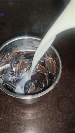 OREO MILKSHAKE RECIPE🧋 ASMR#shorts#viral#recipe#oreo#song