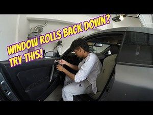 How to Fix a Window Motor That Rolls back Down on your G35 350Z for FREE!