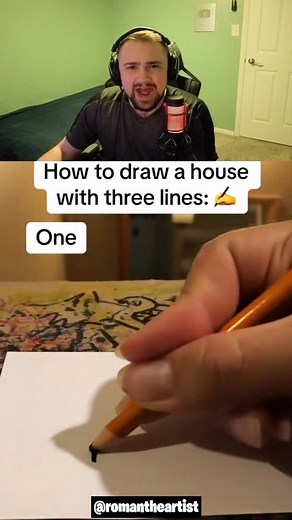 91K views · 41 reactions | How To Draw House With 3 Lines! | EvadEr | Facebook