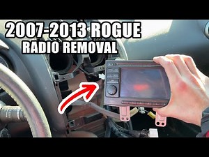 2007-2013 Nissan Rogue : How to Remove the Radio - Step by Step Guide
