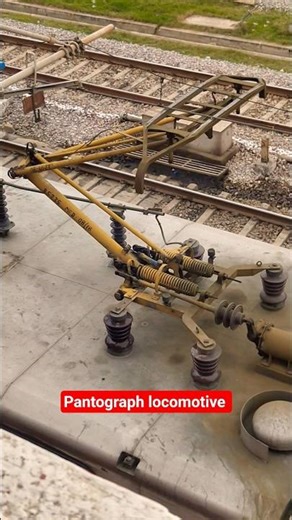 working of train "pantograph" locomotive 🚂 #train #shorts