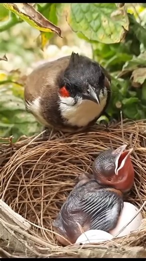 How could this mother bird watched her baby choking with a heavy food | Scouts ain taghrout