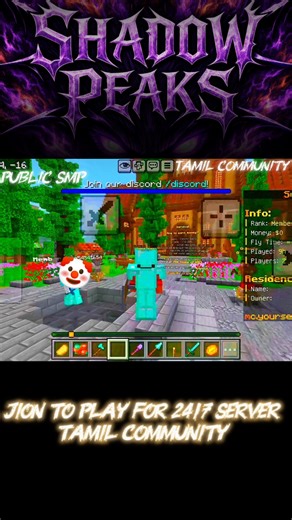 guys finally make a tamil community smp Jion to play together #minecraft #pvp #server #gaming