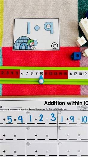 Kindergarten • Math | Winter Addition Task Cards (this is included with other addition/subtraction within 5 & 10) are great to use with hands on math tools!... | Instagram