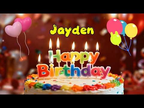 Happy Birthday 🎉 Jayden 🎈 Happy Birthday To You Song, Best Happy Birthday Wish Song