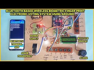 Bluetooth Based Wireless Biometric Finger Print Electronic Voting System using Arduino