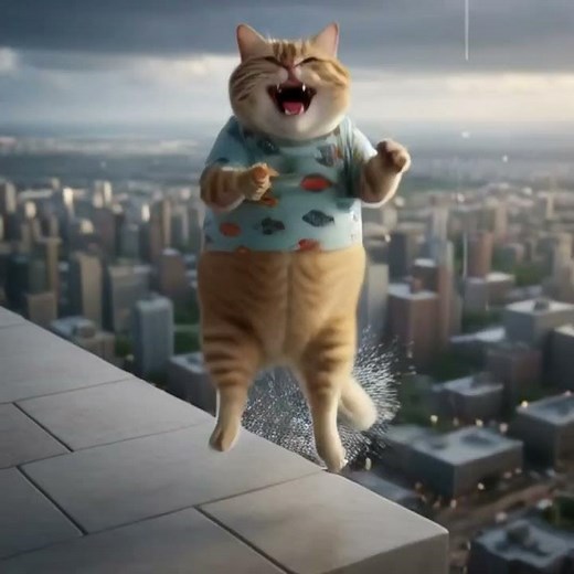 “Cat on the Edge – But It’s Not What You Think!”