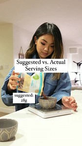 Suggested vs. Actual Serving Sizes🍴 Have you ever tried eating according to the suggest serving size of any food item? I did this for years, and I took the recommendation a bit too literally. Here I’m showing you 3 common foods and how my actual serving sizes compare to the suggested serving sizes. Note that I am only using the food scale in this video to further illustrate the difference in portion sizes. Eating beyond the suggested serving size does not mean there’s anything wrong with you or