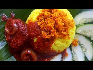 CARA MASAK NASI KUNING SABAH | SAMBAL TUMIS IKAN TONGKOL | SERUNDING KELAPA