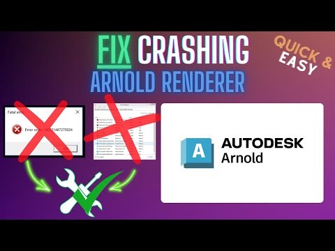 Arnold Renderer – How to Fix Crashing, Freezing, Black Screen, Not Responding – Full Tutorial