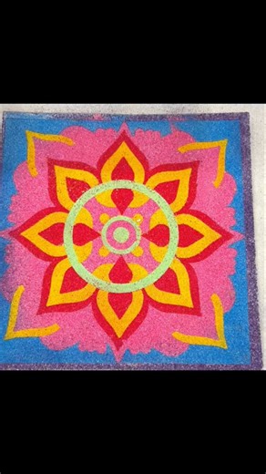 Rangoli sand art #shorts #ytshorts #youtubeshorts