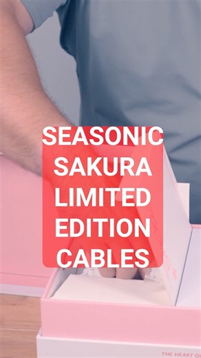 SEASONIC SAKURA PSU PINK/WHITE CABLES! #Amd #nvidia #pcgaming ​⁠ ​⁠​⁠ @SeaSonicPSU @Newegg