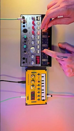 Korg Volca Bass into NTS-1 for Reverb and Delay