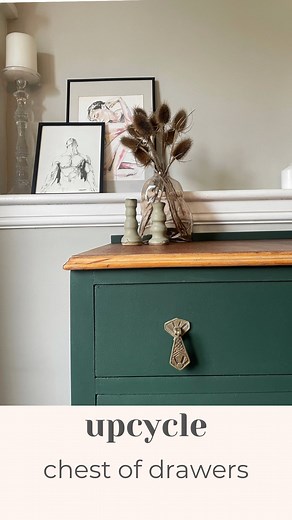 Would the mouse poop have put you off this upcycle? I can’t lie the mouse droppings were nearly a hard pass for me, but after my husband double and triple checked there were no remaining residents I got cleaning. I then cleaned it again, and a third time just to be sure. Then got to work on giving the piece a makeover. What do you think of the new look? #paintedfurniture #diy #diyideas #diyhome #upcyclefurniture #furnituremakeover #beforeandafterfurniture #greenfurniture #bedroom #bedroominspo #