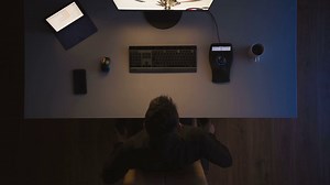 The Man Working With 3d Manipulatop At Table Stock Footage SBV-321566274 - Storyblocks