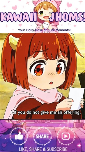 When a Cute Demon Princess tries to be scary 👿✨ #anime #chibi