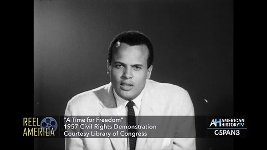 1.8K views · 43 reactions | TONIGHT at 8pm ET on C-SPAN3 "A Time for Freedom" (1957) 30 minute documentary about the "Prayer Pilgrimage for Peace" & a May 17, 1957 Civil Rights demonstration at the Lincoln Memorial. Courtesy Library of Congress, this rarely seen film includes notable civil rights leaders of the late 1950s and part of Martin Luther King, Jr.'s "Bring Us the Ballot Box" speech. Pictured: 30 year-old Harry Belefonte | American History TV | Facebook