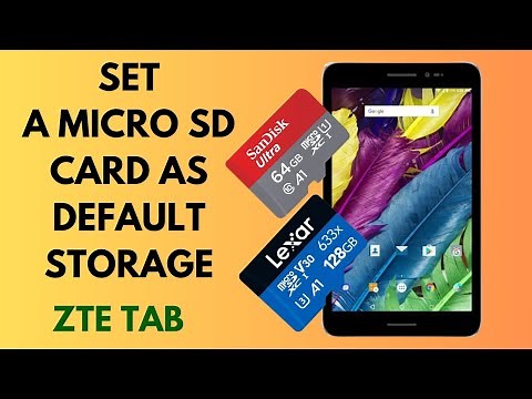 How to Set a Micro SD Card as Default Storage in Android Tablet | Android devices