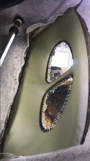 Custom Leather & Printed Fabric Headliner | 1952 Split Window Beetle Build