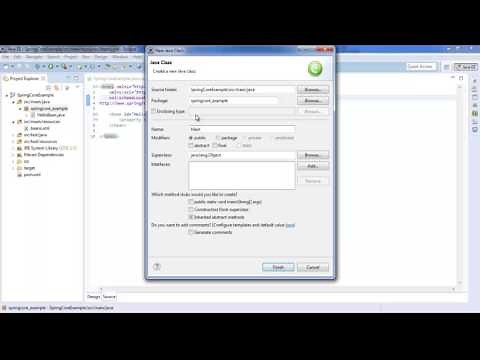 Spring Core Hello World Example using Eclipse Maven
