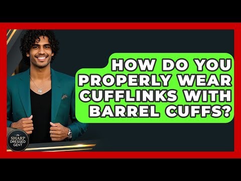 How Do You Properly Wear Cufflinks With Barrel Cuffs? - The Sharp Dressed Gent