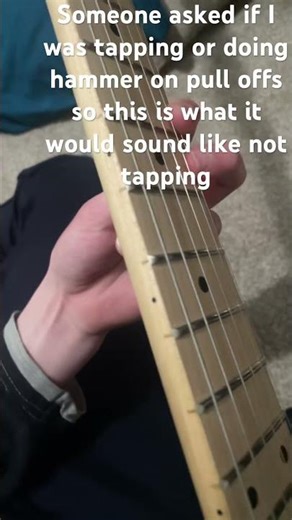 Hammer on pull offs (pulled from my tapping