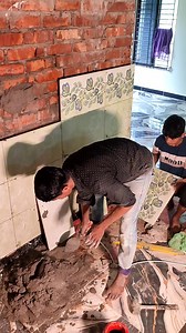 8.1M views · 6.6K reactions | Stile wallart tilse fittingdy short reels fun fb #Ceramics #indian #foryoupagereels #Bangladesh #vulding #sahariya #fitting #tiles #comedy #funnyreels #reelsviralシfb #viral #2025romjan #tips #my #content | Sahariya Tiles Fitting | Facebook