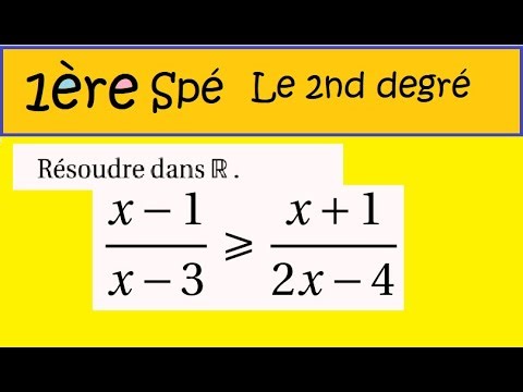 1st year math specialization - second degree - Quotient inequality
