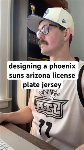 designing a phoenix suns arizona license plate jersey #nba #suns