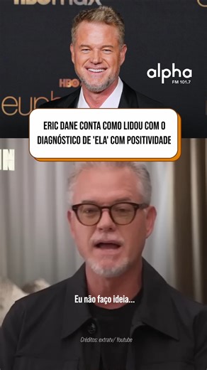 Eric Dane nos deixou nesta quinta-feira (19), aos 53 anos. O ator ficou conhecido mundialmente pelo papel do Dr. Mark Sloan, em "Grey’s Anatomy", e também marcou o público como Cal Jacobs, em "Euphoria".🖤 Mesmo após o diagnóstico de ELA (esclerose lateral amiotrófica), Eric Dane falou com serenidade sobre o momento que estava vivendo. Em entrevista ao Extra TV, o ator contou que conseguiu manter uma perspectiva positiva e que, no fim das contas, reconhecia que tinha uma boa vida. Conhecido por