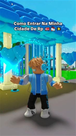 Tutorial de como entrar na minha cidade de rp 🔓💙 #roblox #youtubeshorts