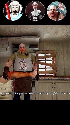 mad granny "| vs evil nun "| vs mistar meat "| #horrorgaming #viral #shortsfeed #youtubeshorts