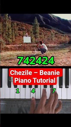 Chezile – Beanie | Easy Piano Tutorial #shorts #pianotutorial #shortsfeed