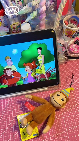 ♥️🦧 curious george! 🌺↗️ #unboxing #curiousgeorge #george #cartoon
