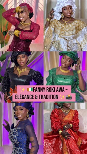✨🇨🇮@FANNY Roki Awa 🇨🇮 – Élégance & Tradition ✨ Moments de grâce en tenues de sa danse, auprès de son époux.Chaque couleur, chaque broderie honore la richesse de notre héritage et la beauté de l’union. 💍🌍 #FannyRokiAwa #TenuesTraditionnelles #ÉléganceAfricaine #ModeAfricaine #MariageTraditionnel