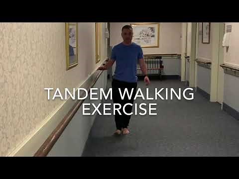 Tandem walking exercise to improve balance (and pass a sobriety test)