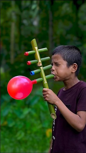 DiY Bamboo Creations with Colourful balloons Toys