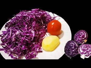 लाल पत्ता गोभी की सब्जी | Red cabbage sabzi | Curried purple cabbage | पत्ता गोभी की सब्जी | सब्जी