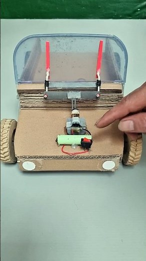 Car windshield wiper simulation #DIY #CarModel #Engineering