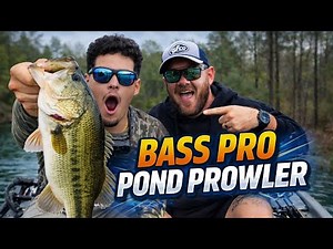 Bass Fishing with Yakpak on the Bass Pro Pond Prowler