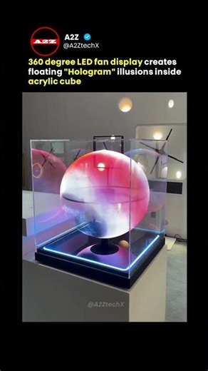 This Spinning Fan Builds Real 3D Holograms in Mid-Air