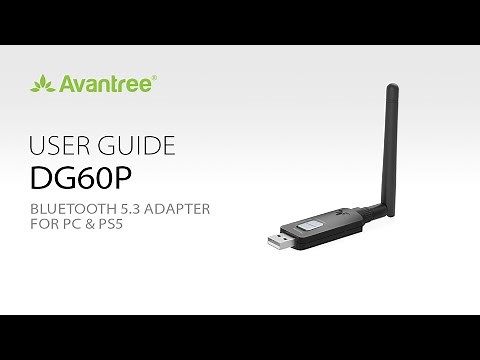 Bluetooth Adapter for PC, Supports All Bluetooth Headphones - DG60P Wireless USB Adapter Video Guide