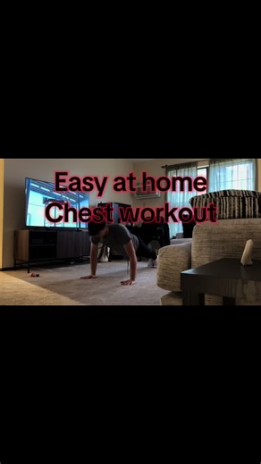 Easy at home chest workout! #calisthenics #workout #homeworkout #noequipmentworkout