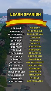 18K views · 324 reactions | Spanish Phrases for beginners #spanish #español #spain #language #learnspanish #usa #LearnSpanish #easyspanish | Spanish.se | Facebook