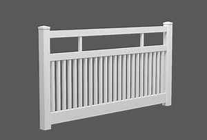 PVC - Semi Privacy Fencing Panel Kit 2388mm wide x 1200mm high. (Posts Purchased Separately)
